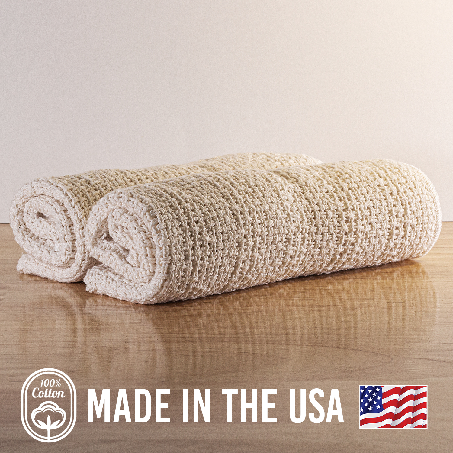 Woven Kitchen Towels 100% Cotton USA made - Golden Gait Mercantile