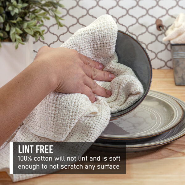 24 X15 100 Cotton Kitchen Towels   02 Dishtowels Lint Free 1 600x600 