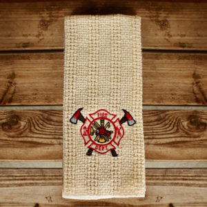 Fire Department Embroidered Kitchen Towels