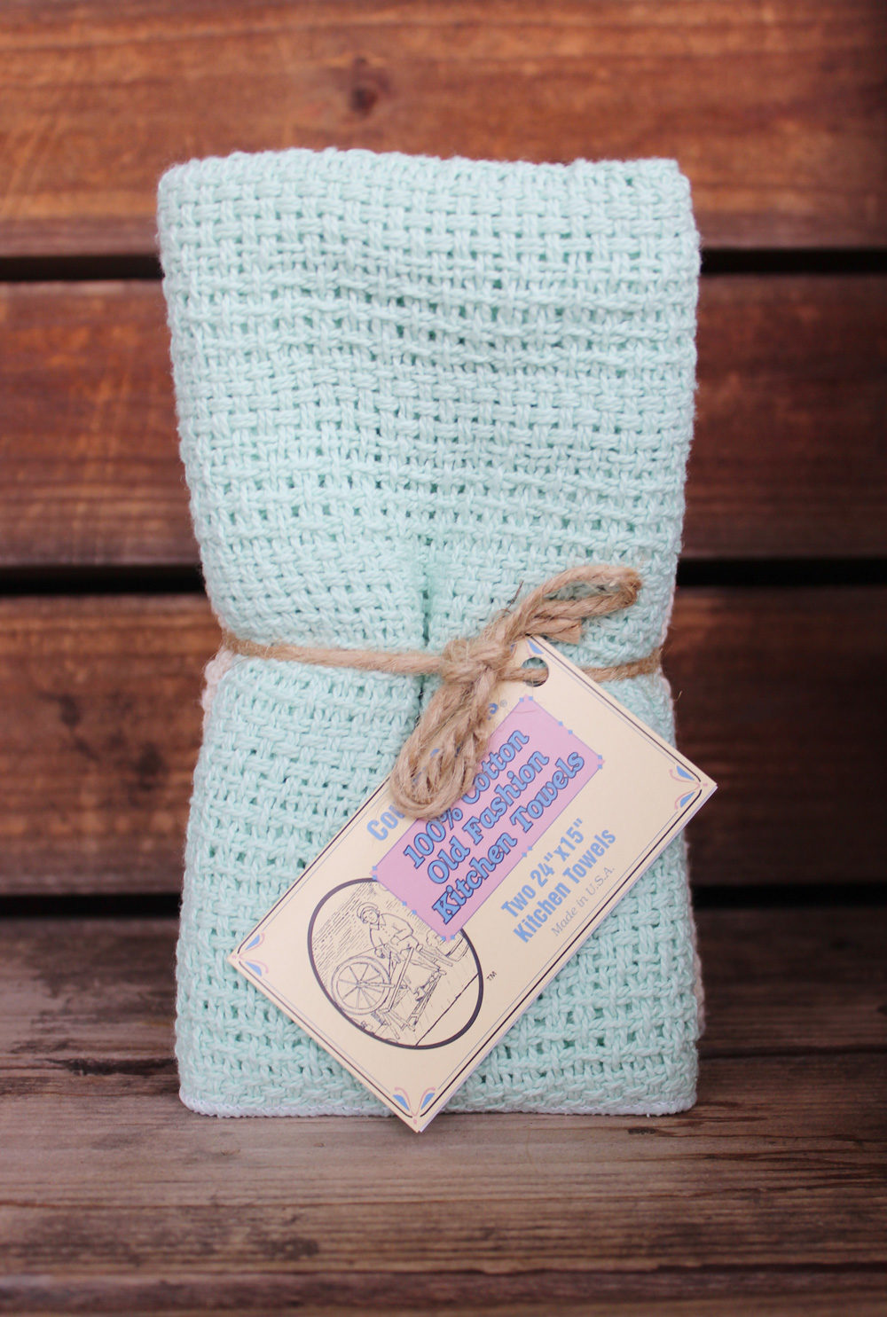 mint green kitchen towels